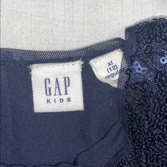 GAP NAVY BLUE SEQUINED DRESS - Picture 3 of 4